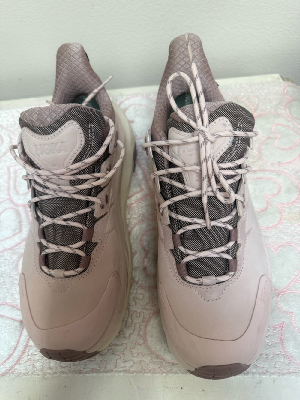 Hoka Women's Athletic Shoes in Light Pale Pink
New, Never worn